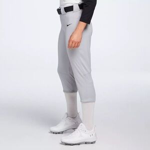 Nike Light Gray Women’s Large Softball Athletic Pants